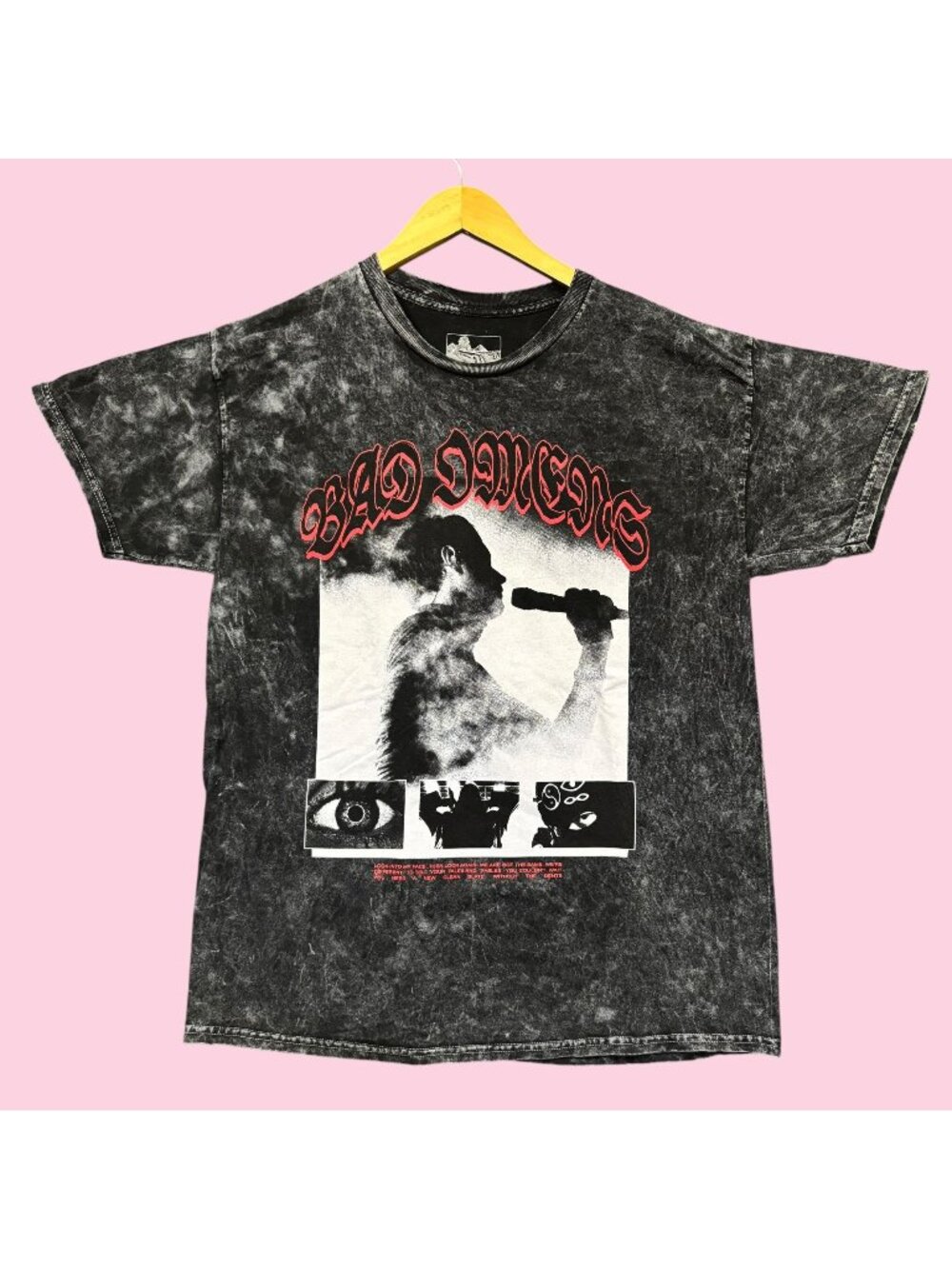 Bad Omens The Death of Peace of Mind Like A Villain Band Mineral Wash Tee M